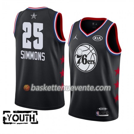 Maillot Basket Philadelphia 76ers Ben Simmons 25 2019 All-Star Jordan Brand Noir Swingman - Enfant
